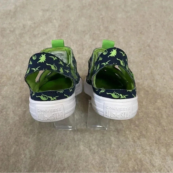 Converse All Star Superplay Dinoverse Green Hook and Loop Sandals Boys size 3 - Picture 5 of 13